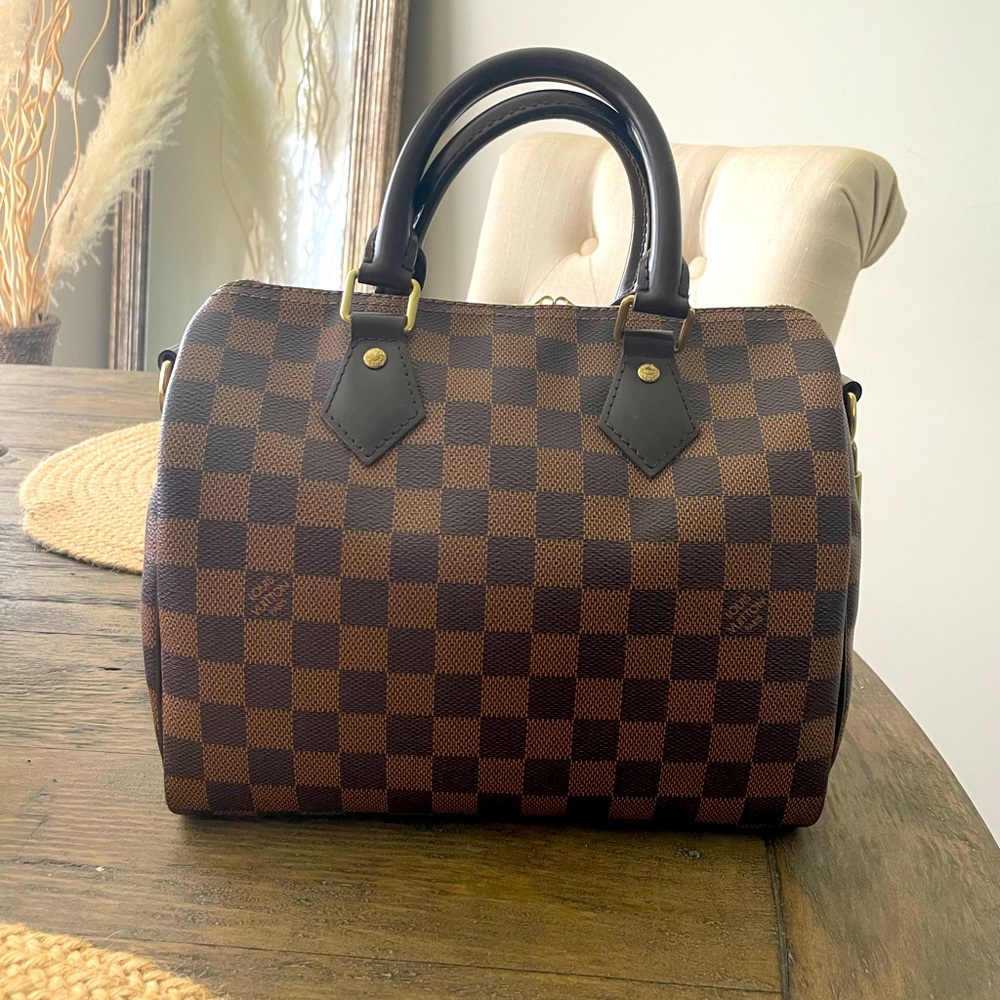 Louis Vuitton Speedy Bandolier 25 Damien Ebene